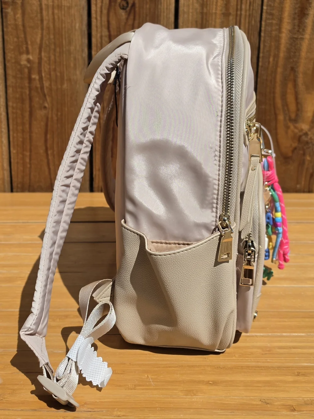 Madden NYC Women's Dome Core Backpack in khaki NWT